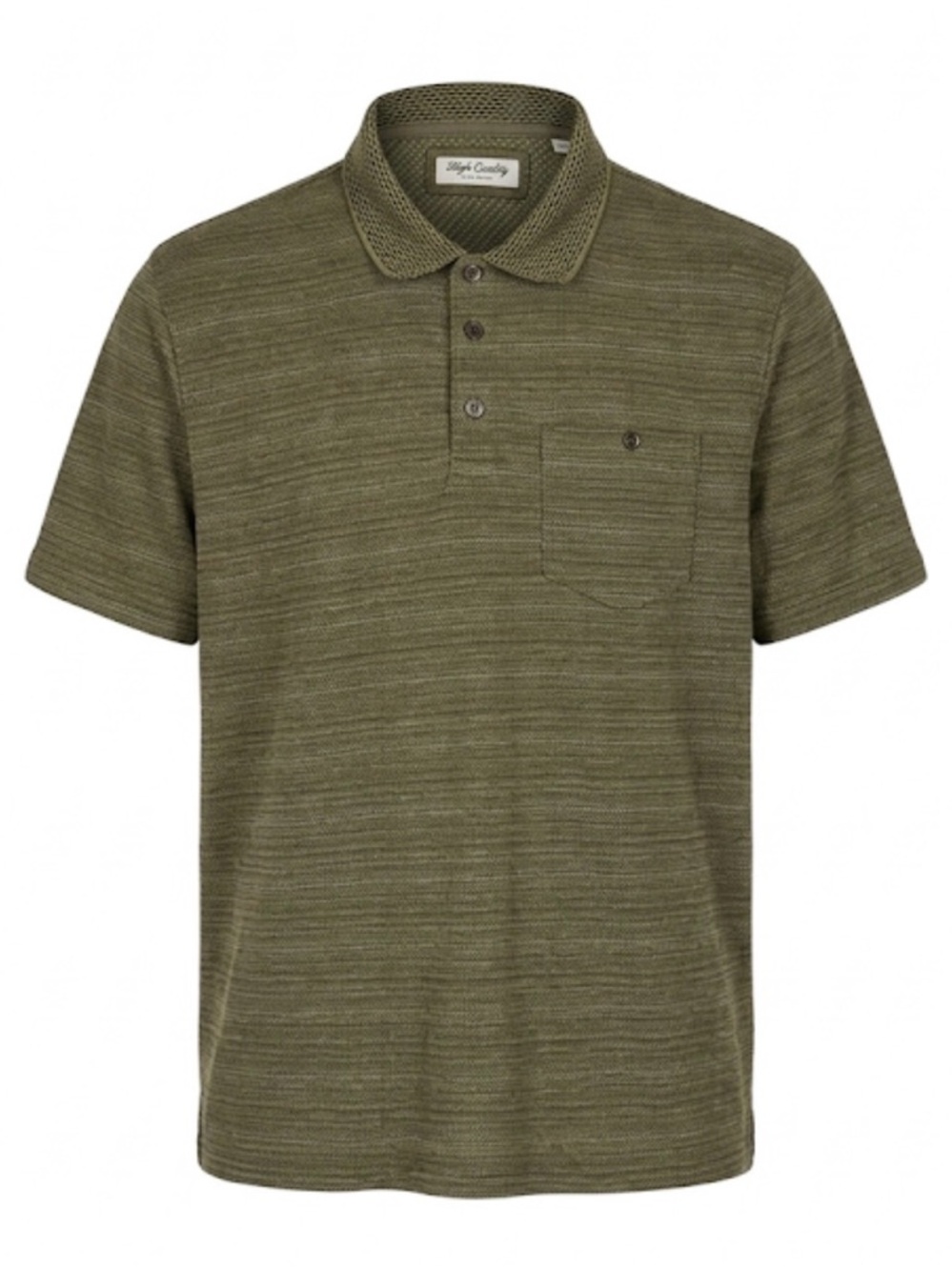 ENGLISH LAUNDRY Polo Shirt Quarter Button, Men’s Large, Green